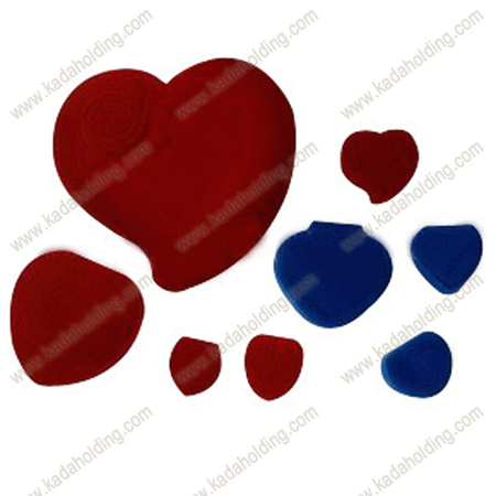 Various Heart Shape Flocking Box