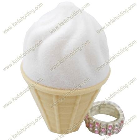 Cream Cone Velvet Box for kids