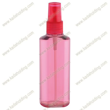 100ml transparent PET mist spray bottle with dustcap