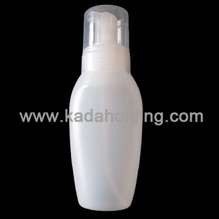 220ml HDPE plastic foaming bottle with overcap