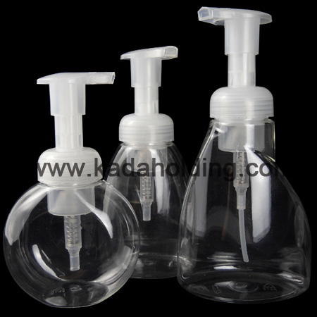 250ml 300ml 350ml Clear PET Foam Soap Bottle,foamer dispenser bottle