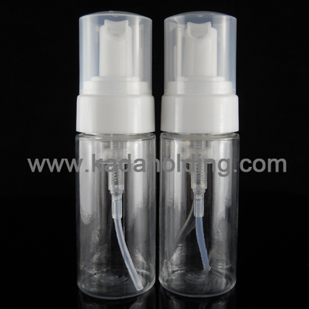 40ml 60ml transparent cylindrical PET foam dispenser bottle
