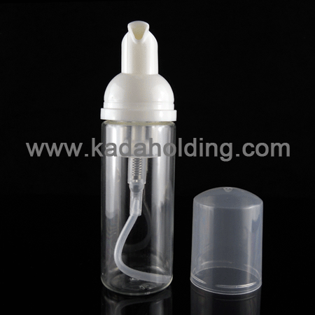 50ml PET foaming pump bottle with 30mm foam pump dispenser