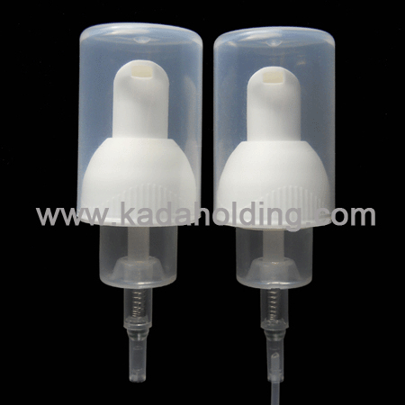 28mm plastic foam dispenser pump with overcap