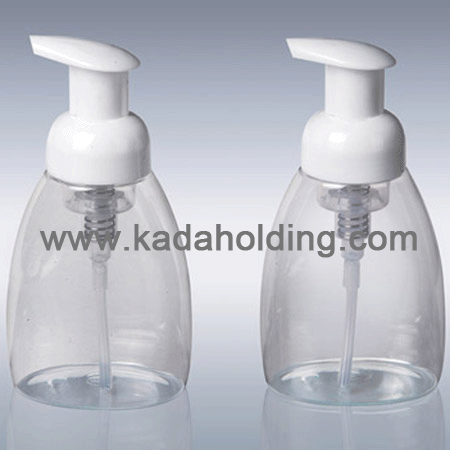 250ml PET foam soap bottle with 42mm foaming pump