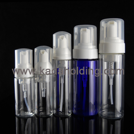 various PET foam dispenser bottle with foam pump sprayer seprately
