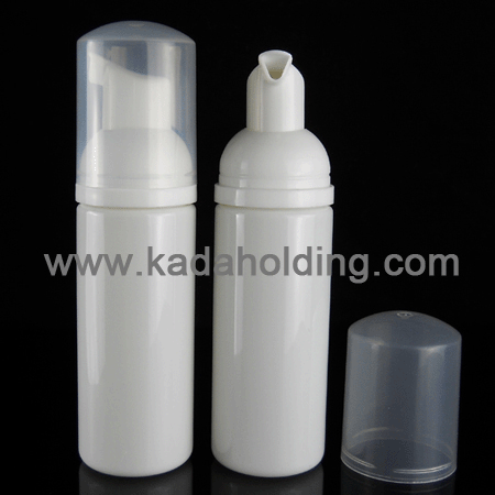 50ml PET white foam pump bottle, cosmetic foamer bottle
