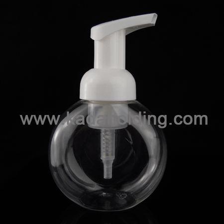 250ml foaming soap bottle with 40mm foam dispenser pump