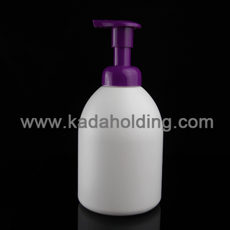600ml HDPE plastic foaming dispenser bottle with foamer pump 40mm