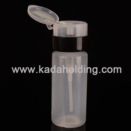 120ml plastic nail polish remover pump bottle